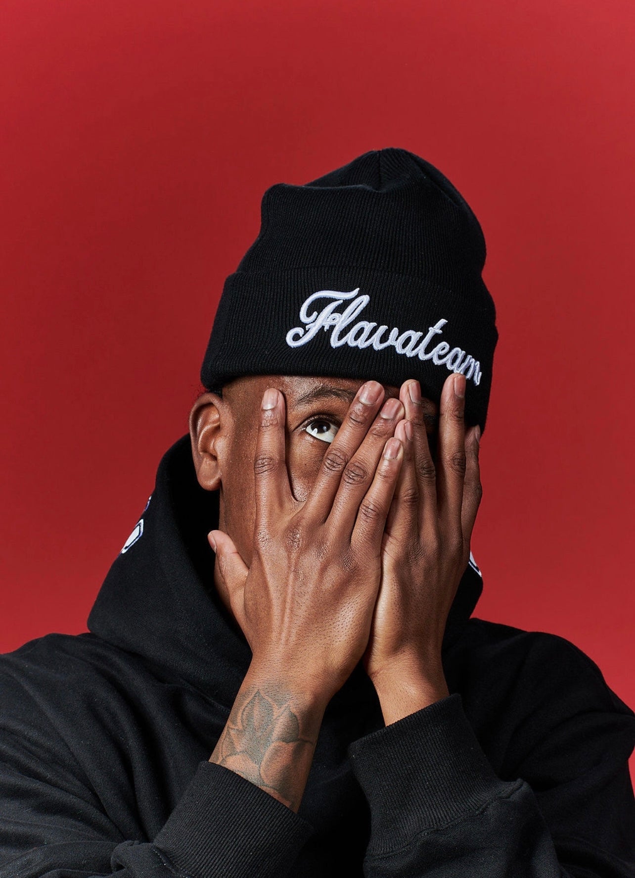 The cursive beanie