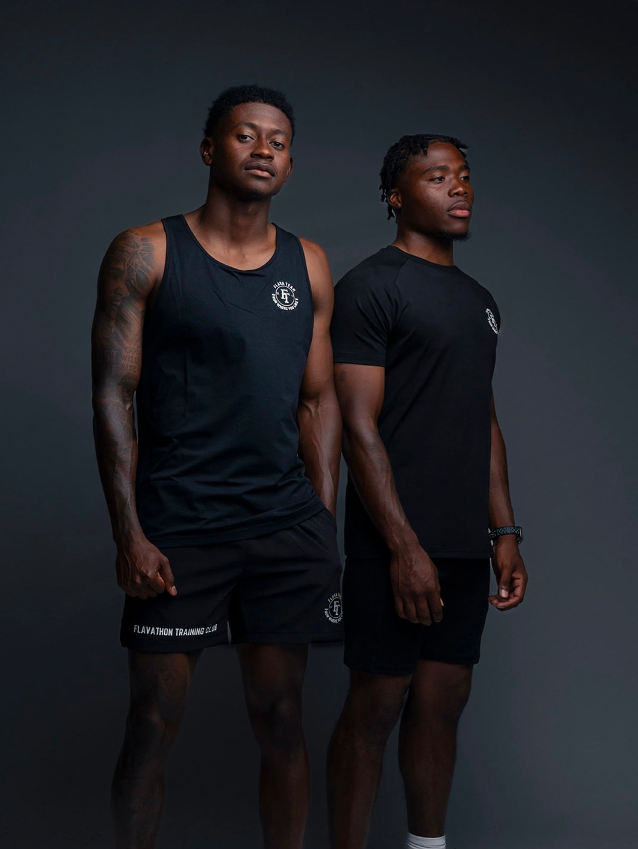 Double layer compression shorts